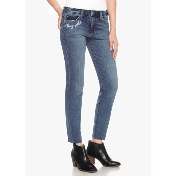 Joe's Jeans The Smith Mid-Rise Straight Crop Denim Pant Clenna 25/28/29 Nwt $178 - Picture 1 of 4